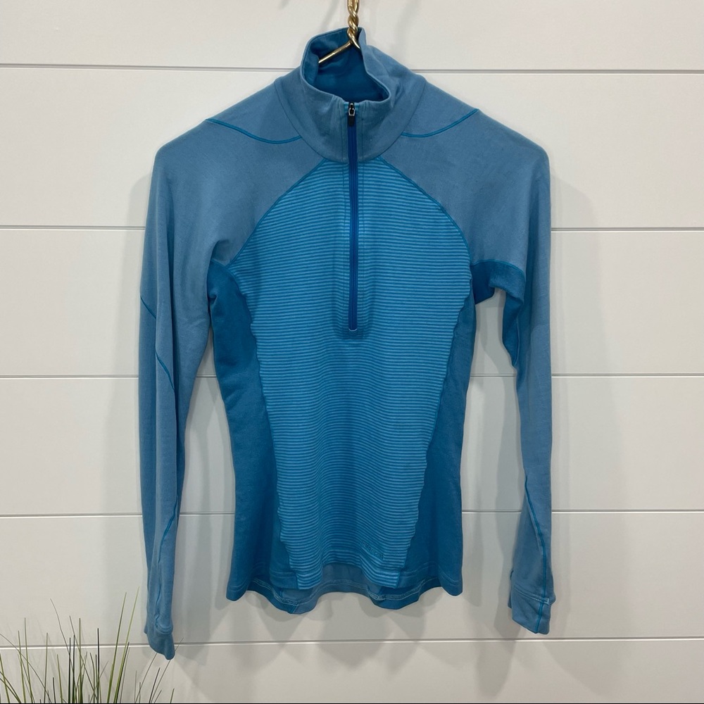 Patagonia Women's Blue Half-Zip Performance Top